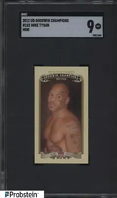 2012 UD Goodwin Champions Boxing Mini #102 Mike Tyson SGC 9 MINT • $9.50