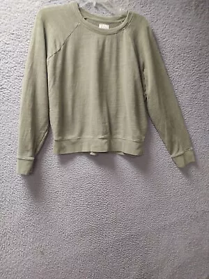J Crew Sweatshirt Womens Small Green Long Sleeve Activewear Pullover  • $21.74