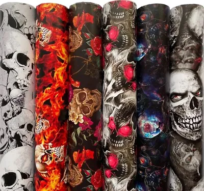 Graffiti Skull Sticker Bomb Cartoon JDM Vinyl Wrap Decals Car Bike Film Roll Sti • $12.90