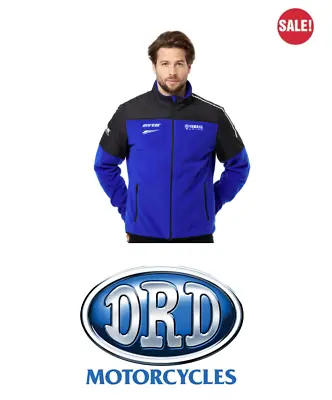 Genuine Yamaha Racing Paddock Blue Men's Soft Fleece Jacket AVOCA WAS: £93.50 • £74.80