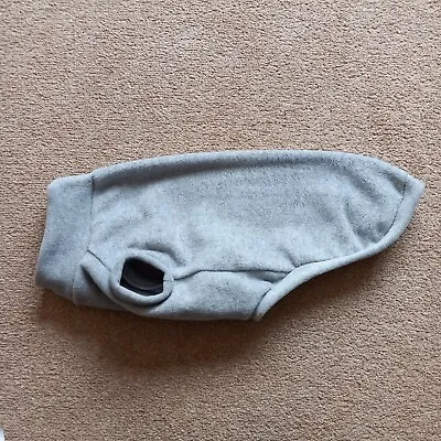 Dachshund Dog Coat Jumper Polar Fleece Anti Pill Marl Grey Back 18.5  / 46.25cm • £9.99