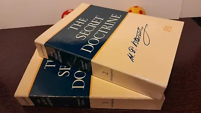 The Secret Doctrine H.p. Blavatsky 2 Book Set Soft Cover #1 Cosmogenesis And #2 • $30