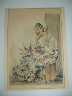 $395 • Buy SEYMOUR ROSENTHAL CHICKEN PLUCKER Lithograph #212/250 Signed In Pencil Stamped