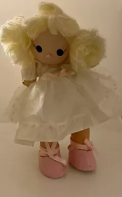 Vintage Wind Up Singing And Moving Doll Unmarked 10” Ballerina W/ Yarn Hair  • $9.99