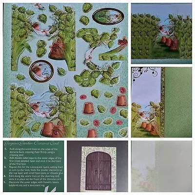 £5.50 • Buy HUNKYDORY GARDEN SECRETS Put Your Feet Up Die Cut Foiled Diorama Insert Card Kit