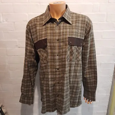 Mens Laksen Hunting Shirt Mesh Lining Check Green Long Sleeve Clay Shooting 2XL • £60.23