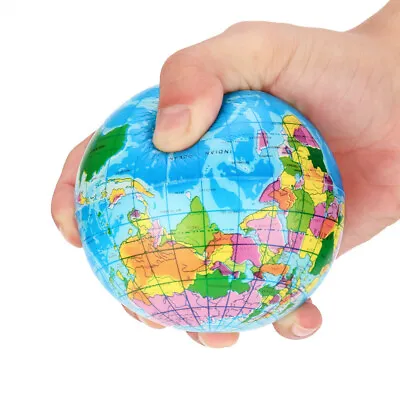 $14.78 • Buy Earth Ball Charm Slow Rising Collection World Map Squeeze Stress Reliever Toys✨