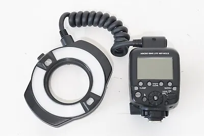 Canon Speedlite Macro Ring Lite MR-14EX II TTL Flash EXCELLENT EOS Camera MR14EX • $417.11