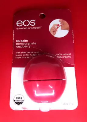 NEW~EOS Organic Lip Balm Pomegranate Raspberry~HARD TO FIND ITEM • $11.99