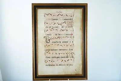 15th/16th Century Vellum Antiphonal Leaf • $280