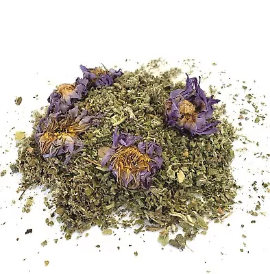 25g BLUE LOTUS / DAMIANA Leaf Mix Blend Dried Herb Leaves Premium Tea Infusion • £7.99