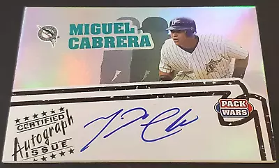 2005 Topps Pack Wars Miguel Cabrera SP On Card Auto!! RARE!! Hall Of Fame!! • $59.99