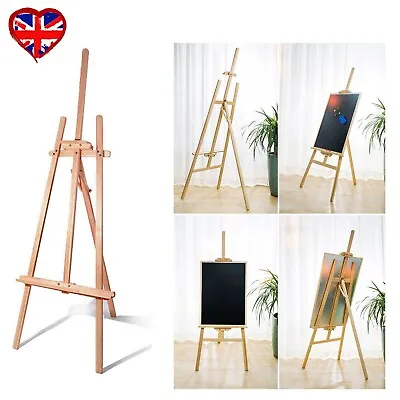 NEW!1500mm Wooden Pine Tripod Studio Canvas Easel Art Stand A3 A4 Wedding • £18.27