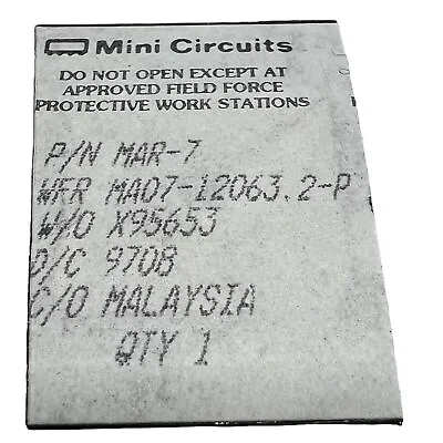 MAR7 MAR-7 Mini Circuits RF Amplifier • $3.80