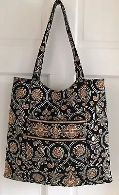 Vera Bradley Pattern-Retired TRENDY NEAT CURVY TOTE CAFF'E LATTE PURSE BAG • $29.99