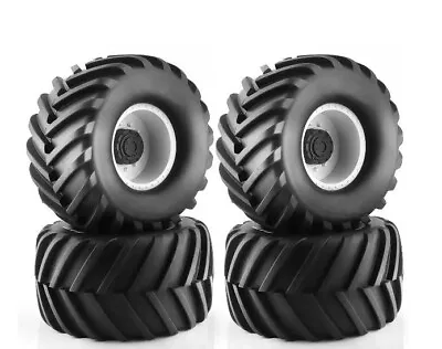 4 NEW Wheels Tires 1/10th RC Truck Traxxas Tamiya Kyosho HPI Big Bear Style 12mm • $74.98