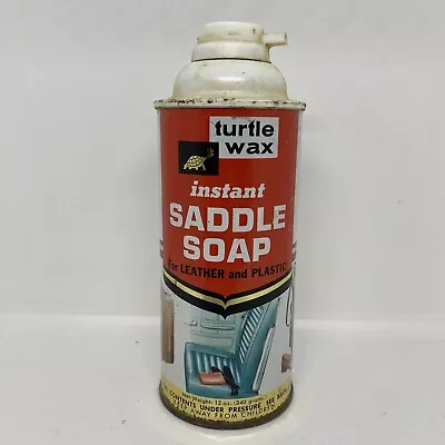 Vintage Turtle Wax Instant Saddle Soap 12oz Can • $8.88