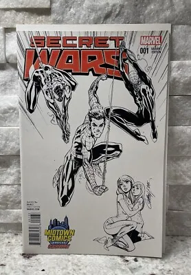 Secret Wars #1 (2015 Marvel Comics) J Scott Campbell Sketch Variant NM+ • $13.88