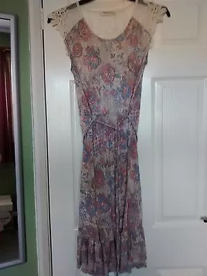 Indigo Collection Marks And Spencer Floral Dress Size 10 New • £9.99