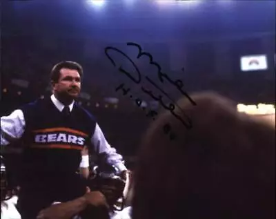 Mike Ditka Signed NFL Football 8x10 Photo W/Cert Autographed 01 • $59.95