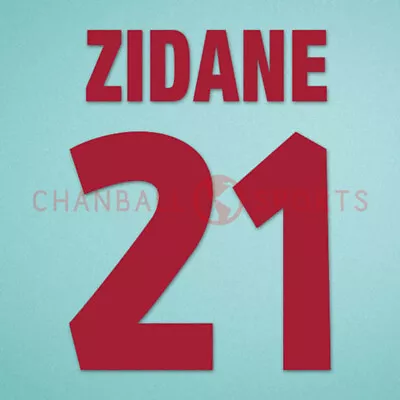 Zidane #21 1998-1999 Juventus Homekit Nameset Printing • £13.19