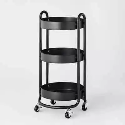 3 Tier Round Metal Utility Cart - Brightroom™ • $38