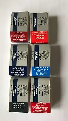 Winsor & Newton Cotman Watercolour X 6 WHOLE PANS -  (INCLUDES PAYNE'S GRAY) • £10.50