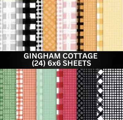 Stampin Up GINGHAM COTTAGE Designer Series Paper DSP - (24) 6x6 Sheets • $11.87