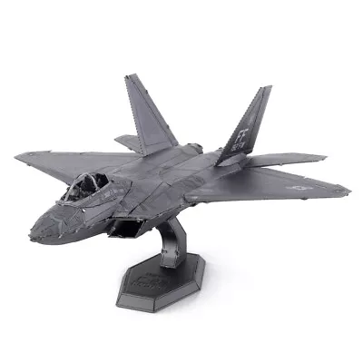 Fascinations Metal Earth Lockheed Martin F-22 RAPTOR 3D Steel Model Kit ME1016 • $18.95