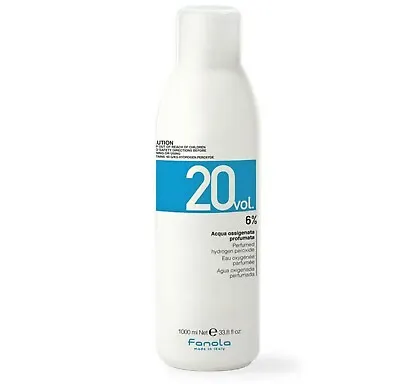 Fanola Cream Hydrogen Perfumed Peroxide Hair Oxidant 1000ml 20 Vol - 6% 1L • £7.99