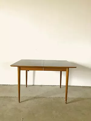 Mid Century Modern Dining Table With Leaf • $1050