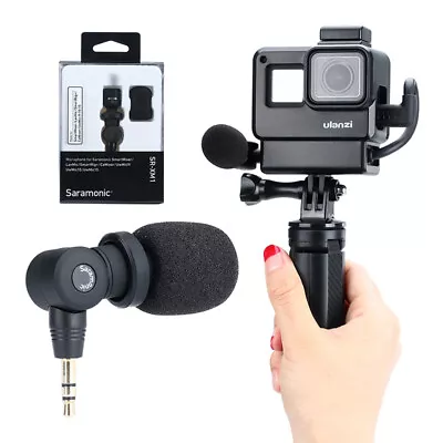 Saramonic SR-XM1 3.5mm Wireless Microphone GoPro Vlog Video Mic For GoPro Hero • $25.95