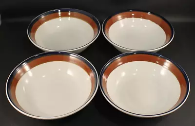 Mikasa FIRESONG Potters Art Ben Seibel 6 3/4  Cereal Bowls * Set Of 4 * EXCEL'NT • $85