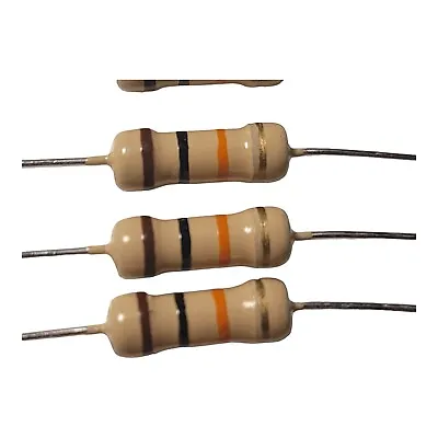 10k Ohms Carbon Film Resistor 1/2W 0.5 Watt 5% Tolerance | 3 Pieces • $2.50