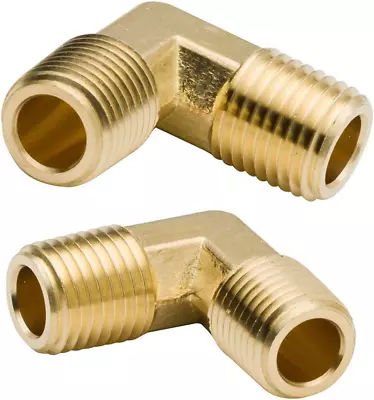 90-Degree Male Elbow Fitting Forged Brass 90 Degree Right Angle Ell 1 • $14.12