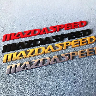 3D Metal Red Car Trunk Lid Badge Emblem Sticker For Mazda 3 MAZDASPEED MX5 CX-5 • $16.49