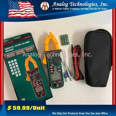 Clamp Meter Digital MS2109A Mastech True Rms Hz Capacitance Tester Temp Ac Dc • $59.99