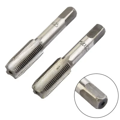 £9.37 • Buy CNC Machine Tap Set Silver 2pcs High Speed Steel Metric Taper Plug Thread