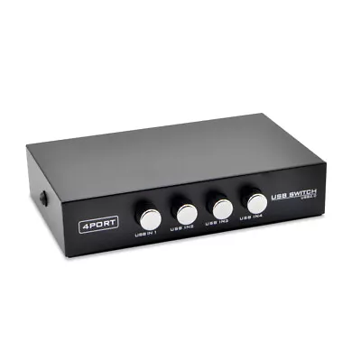 $21.59 • Buy USB 2.0 4 Port Sharing Switch Switcher Adapter Box Hub For PC Scanner Printer AU