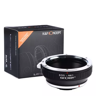 K&F Concept Adapter For Canon EF EF-S Mount Lens To Nikon 1 Camera V1 J1 • $33.95