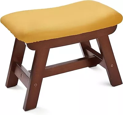 Foot Stool Small Footrest Ottoman With Wood Legs Sofa Tea Seat Stool With Pad... • $23.99