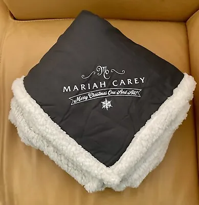 NEW In Package Mariah Carey Christmas Tour 2023 VIP Blanket Grey Mariah Logo • $14.99