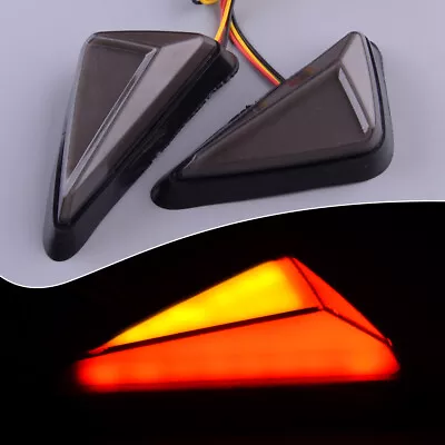 Motorcycle DRL Flush Side Mount Turn Signals Indicators Blinker Light Universal • $12.37