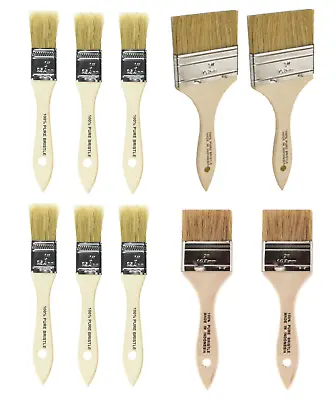 Assorted Disposable Chip Brush KIt - 1  2  3  For Chalk/Oil/Wax/Paint/Resin • $13.56