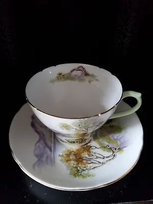 Vintage SHELLEY England  English Lakes  #13788 Teacup & Saucer Set EXCELLENT! • $11