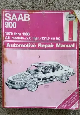 Saab 900 Haynes Repair Manual 1979-1988 All Models 2.0 Liters • $4.75