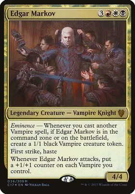 (x1) Edgar Markov - Portuguese - Oversize Card (cmd 2017) Nm Free Shipping • $9.99