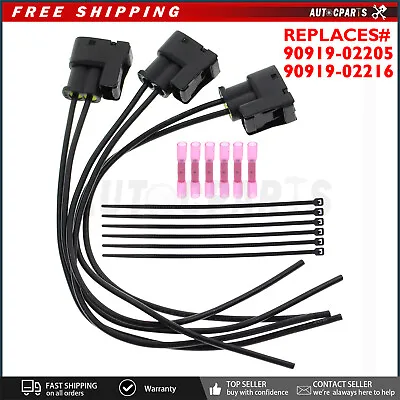 $8.94 • Buy 3 Ignition Coil Connector Plug Wires For Toyota 1996-2002 4Runner 90919-02216