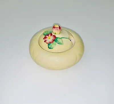 Carlton Ware - Yellow Wild Rose Lidded Sugar / Jam / Honey / Marmalade Pot • $55