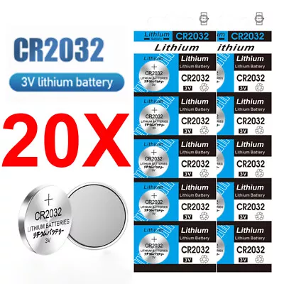 20x New Cr2032 3v Lithium Cell Battery 5004lc 2032 Br2032 Button Batteries Oz • $6.99